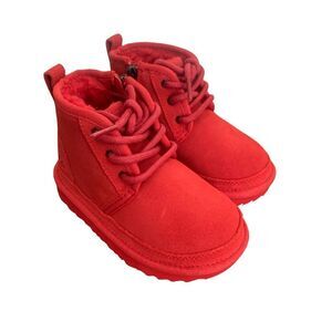UGG NEW Unisex Neumel II Boots Toddler Size 10 Chukka Boot Red